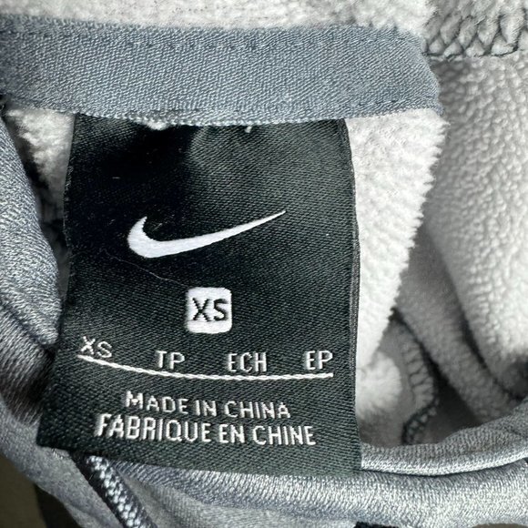 Nike Womens Size XS‎ Gray Pullover Sweatshirt Spellout Just Do It Hoodie - Picture 7 of 12